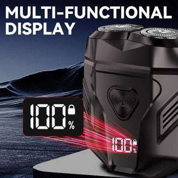 Waterproof Rechargeable Portable Shaver with Multi-Functional Display